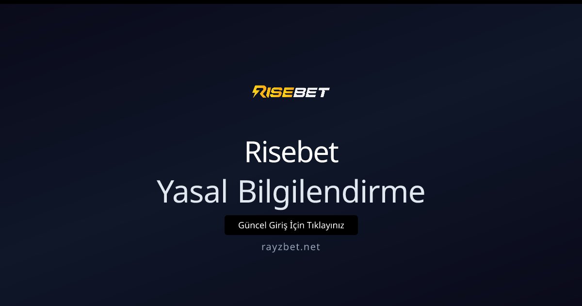 Yasal Bilgilendirme